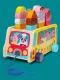Bakalu KZ1003 Wooden Ice Cream Truck Sorter Pull-Along Toy