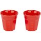 Bialetti MINI EXPRESS Set Espresso Maker with 2 Cups, Red