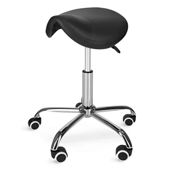 4Fizjo ERGO Ergonomic Saddle Massage Stool, Black
