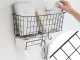 Hanging Wall Organizer with 3 Hooks and Tissue Holder, Loft Style