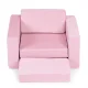 Ecotoys TMSRT-13 Modular Kids Armchair, 8 Pieces, Pink