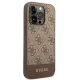Guess iPhone 14 Pro Case 4G Stripe Collection, Brown