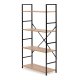 Wide Industrial 4-Tier Shelving Unit Bookshelf ModernHome