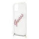 Guess iPhone 12 mini Case Script Vintage, Pink