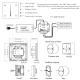 Touch Panel LED Dimmer T1-1 Wall Switch 12-48V 2-Channel Glass