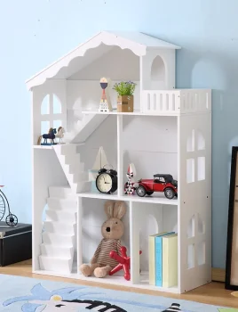 LULILO CALLA 2-in-1 Kids Bookcase and Dollhouse, 116 cm