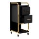 Gabbiano Solo Hairdressing Trolley Black/Gold