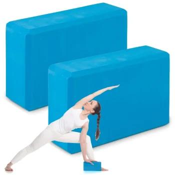 Neo-Sport Foam Yoga Blocks Set of 2 NS-962, Blue