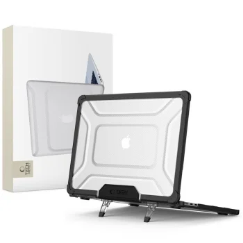 Tech-Protect SmartShell Pro Case for MacBook Air 13" (M2/M3/M4) Black/Clear