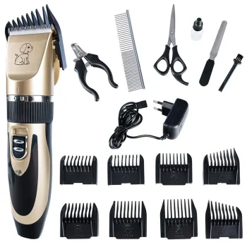 Professional Dog Grooming Kit with Cordless Pet Clippers