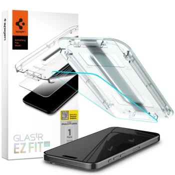 Apple iPhone 15 Pro 6.1'' Spigen GLAS.TR "EZ FIT" Tempered Glass Screen Protector