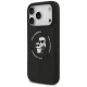 Karl Lagerfeld Silicone Karl&Choupette Ring MagSafe Case for iPhone 18 Pro Max / 17 Pro Max - Black