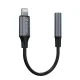 Wozinsky WALJ-01 Lightning to 3.5mm Mini Jack Audio Adapter, Black
