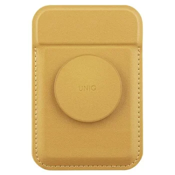 Uniq Flixa Magnetic Card Wallet with Stand Yellow/Canary Yellow MagSafe