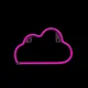 Cloud Neon Sign Neolia NNE25 for Wall Decor, Pink