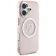 Guess IML Metal Mountain Logo MagSafe vāciņš Apple iPhone 16 - Rozā