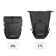 Rockbros AS-001 Waterproof Bicycle Trunk Bag 20-27L - Black