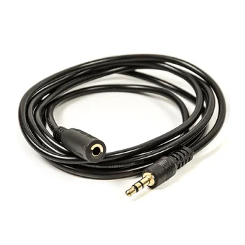 3.5mm AUX Audio Extension Cable, 1.5m, Black