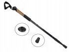 Skandināvu Nūjošana Teleskopiskās Staigāšanas Nūjas 2gab., Melns | Nordic Walking Pole Set