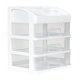 ModernHome Makeup Organizer with Drawers and Compartments, White