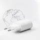 SBS TETRPD20W 20W USB-C and USB-A Wall Charger Power Delivery, White