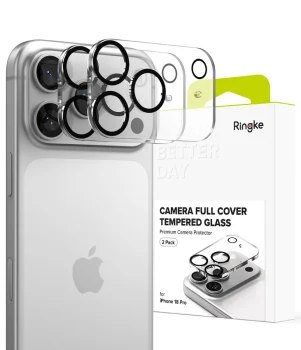 Camera Lens Protector Ringke Camera Full Cover for iPhone 18 Pro, 2-Pack, Black
