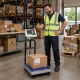 Platform Warehouse Scale 30x40 cm with Backrest, 100 kg / 20 g
