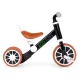 ECOTOYS 2-in-1 Toddler Tricycle and Balance Bike, Black