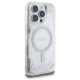 Guess Resin Gradient Glitter MagSafe Case for iPhone 16 Pro, Silver