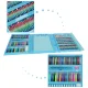 Art Supplies Painting Set in a Case, 208 Pcs, Blue