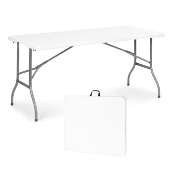 MultiGarden Folding Catering and Garden Table 153x70 cm, White