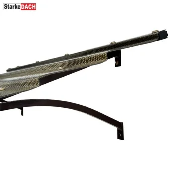 Straight Door Canopy STARKEDACH Diamonds T-150, 150 x 95.4 cm, Brown
