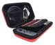 Large Nintendo Switch console case with accessory compartments, red