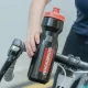 Rockbros 750 ml Bike Bottle - Transparent Black with Red Mouthpiece