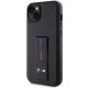 BMW iPhone 14 Plus / 15 Plus Case Grip Stand Hot Stamp, Black