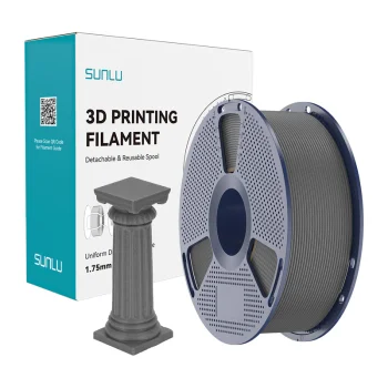 Sunlu PLA High-Speed Marble 3D Filament, Concrete Gray