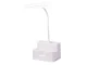 LED Desk Lamp with Organizer, 24 LED, White