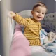 Ricokids Braided Cot Bumper, 3 m, Pink