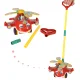 Push Toy on a Stick Helicopter with Sound, Red
