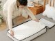 XXL Underbed Storage Bag for Clothes and Bedding, Comforter Organizer with Zipper