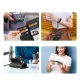 Dux Ducis Lawa Leather Case for iPhone 16 Pro Max with Detachable Wallet, Black