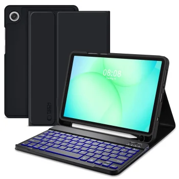 Tech-Protect SC Pen Tablet Case with Keyboard for Samsung Galaxy Tab A9 / A11 8.7, Black