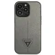Guess Saffiano Triangle Logo Case for iPhone 14 Pro, Silver