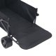 Folding Wagon Cart with Large All-Terrain Wheels 120L Capacity
