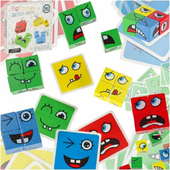 Montessori Logic Game for Kids - Emotion Blocks
