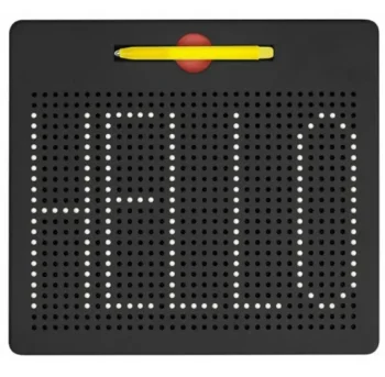 Magnetic drawing board for kids with 714 balls, black