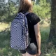 Kruzzel 30L Backpack with Shoe Bag, Checkered, Black