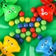 Hungry Frogs Skill Game 4 Players 3+ XXL Green