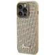 Guess iPhone 15 Pro Case Disco Script Metal, Gold