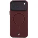 Mercedes Leather 3D MagSafe Case for iPhone 17 Pro Max - Navy Blue
